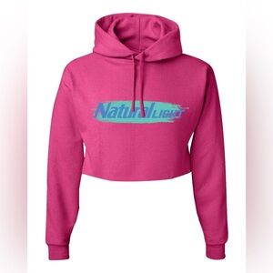 Natural Light Women’s Pink Crop Hoodie